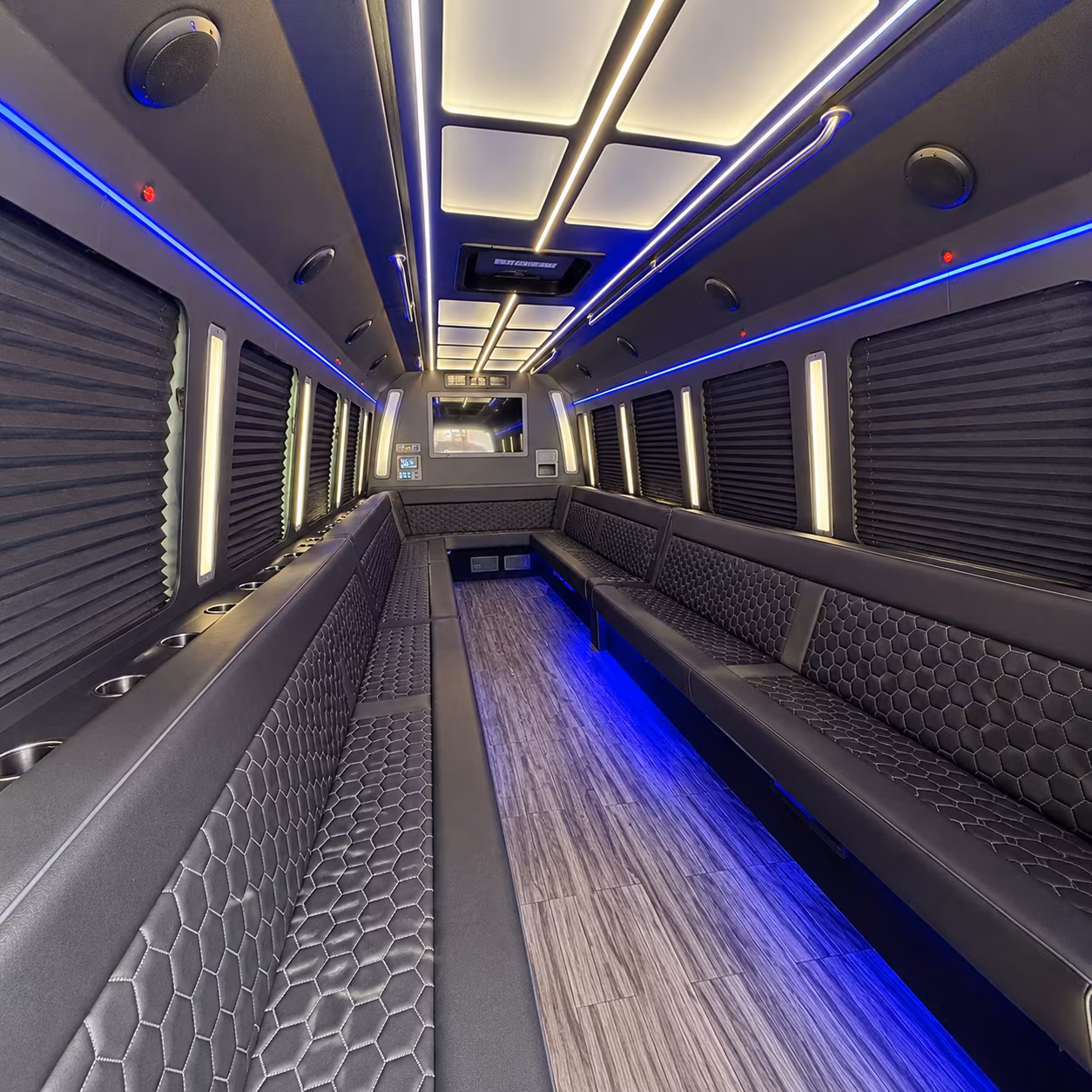 kansas city 30 passenger party bus interior
