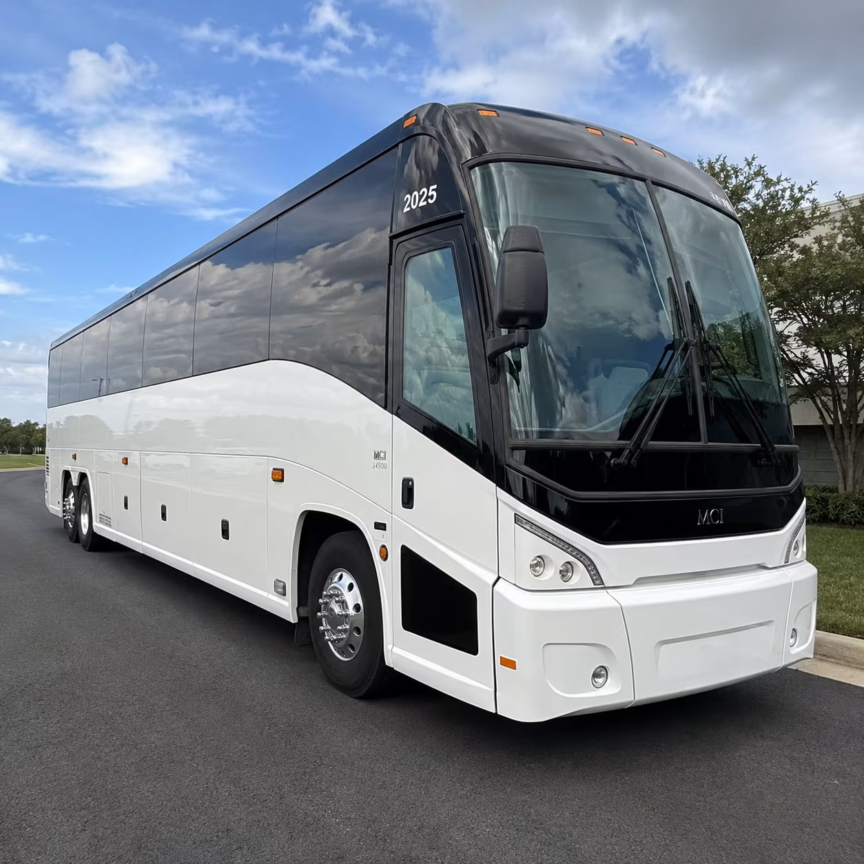 kansas city charter bus rental exterior