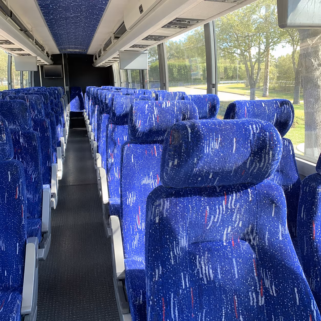 kansas city charter bus rental inside